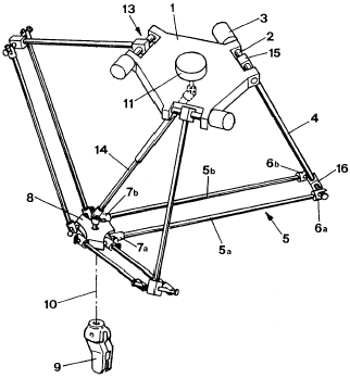 Schematic of the Delta robot