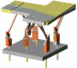 CAD model of the F-206 photonics alignment hexapod