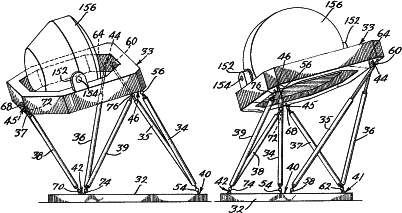 Excerpt from the first patent on a octahedral hexapod